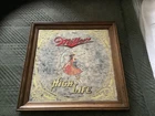 VTG Girl On The Moon Miller High Life 1984 Advertising Beer Mirror Wall Bar Sign