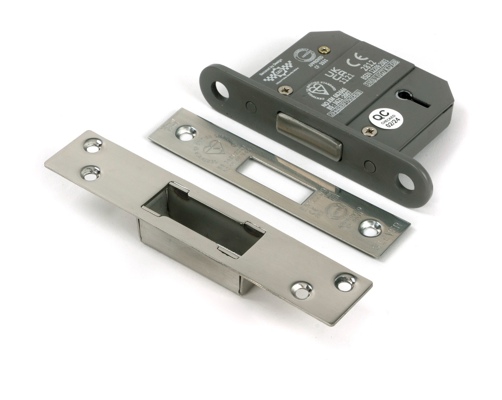From The Anvil 51435 Polished SS 2.5"" 5 Lever BS Dead Lock KA
