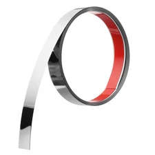 Molding Trim, Wall Trim Peel and Stick, 10Ft x 1inch, Mirrored Silver