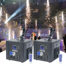 2Pack 800W Cold Spark Machine Waterfall Hanging Stage Effect Wedding Party 