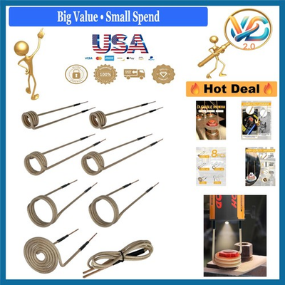 #ad #ad Magnetic Induction Heater Coil Kit 7 Coils 1 Free Forming Coil for ATV Cars $69.82