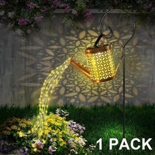 Solar Watering Can Lights 2 Pack LED String Lights Outdoor Decoration
