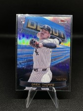 DREW THORPE 2025 TOPPS FINEST DEBUT ROOKIE SKY BLUE REFRACTOR RC /150 D-11 