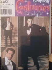 Simplicity 4482 Phantom Cape Costume Pattern XS S M L XL UNCUT