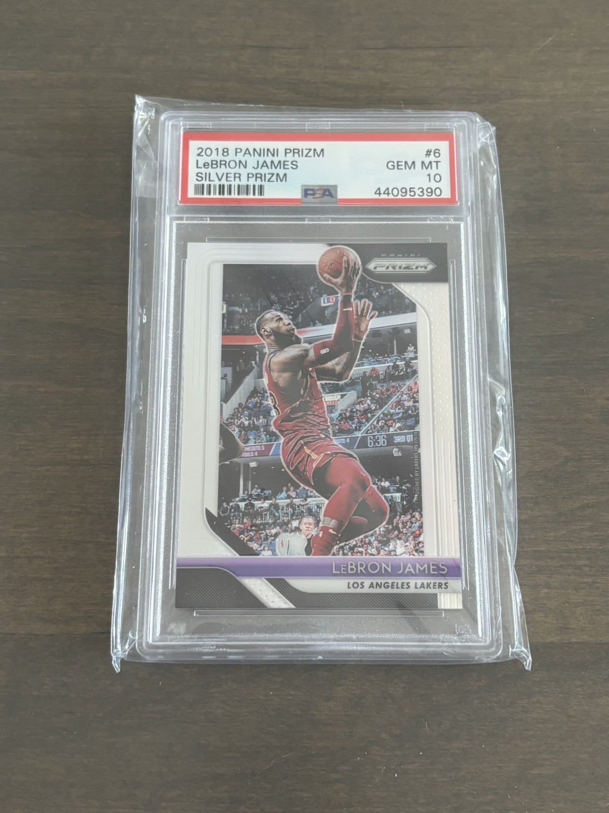 2018-19 Prizm Lebron James Silver Prizm #6 PSA 10 GEM MINT Lakers