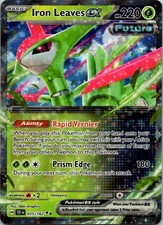iron leaves ex pokemon card value Iron Boulder Iron Crown 3 Lot When Pokemon Iron Leaves ex 025/162 SV05: