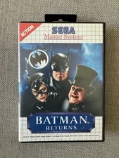 Master System BATMAN RETURNS Boxed & Complete Sega PAL REGION FREE *Works in US*