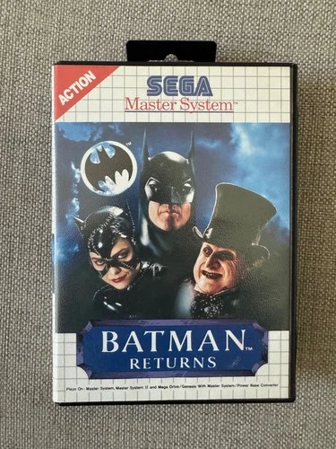 Master System BATMAN RETURNS Boxed & Complete Sega PAL REGION FREE *Works in US*