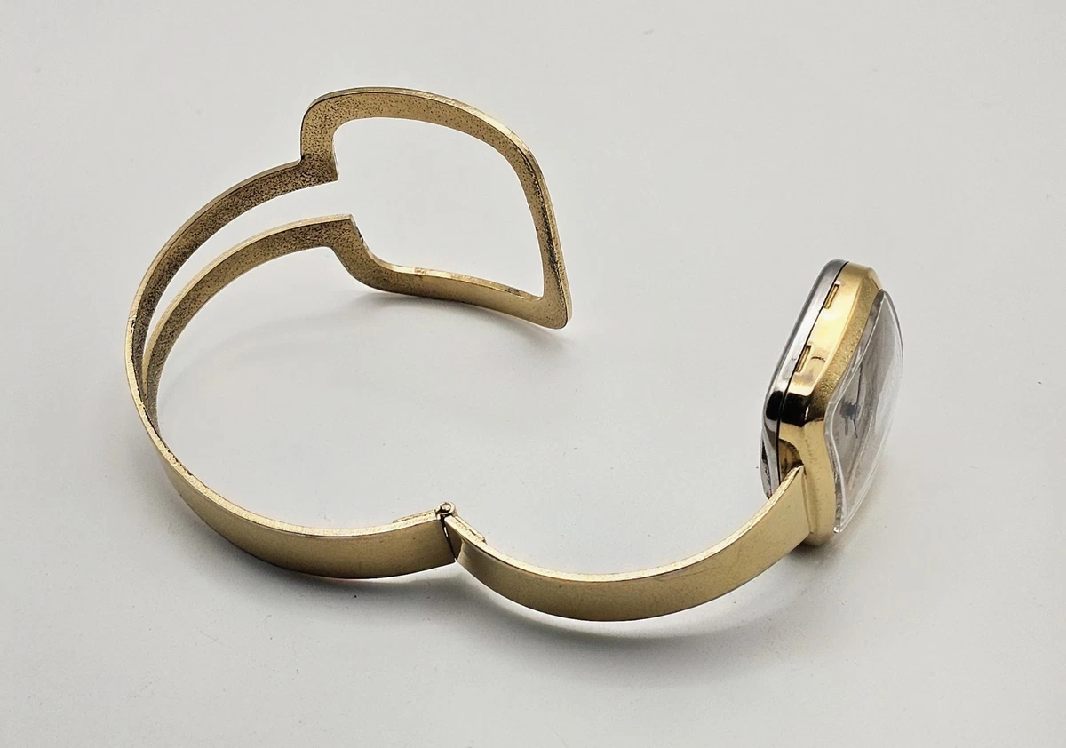 Belair Luxury Ladies Watch White Rectangular Dial Gold-Tone Bangle Bracelet Belair Watch 001-745-01346 - Women main image 2