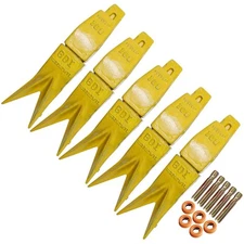 119-3204 CAT Style J200 Backhoe Bucket Shank & 1U3202WTL Bucket Teeth w/ Pins -5