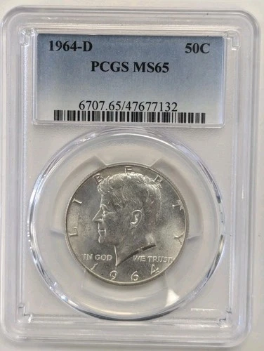 1964-D Kennedy Half Dollar  PCGS MS65  #Z160