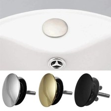 Matte Black Stainless Steel Sink Stopper Plugs Sink Hole Cap Faucet Hole Cover