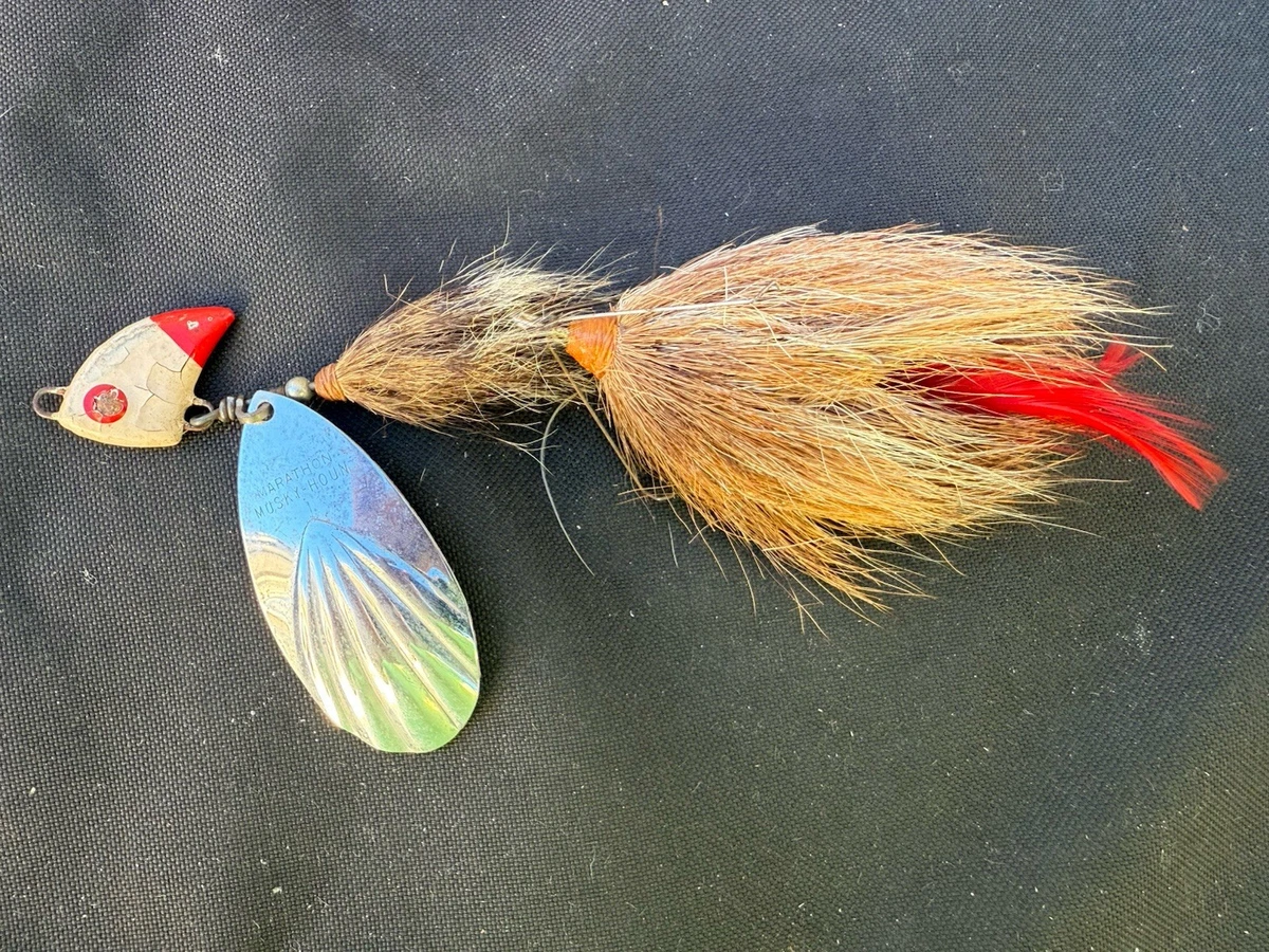Vintage Weber TIGER KING Muskie Bucktail Spinner Lure