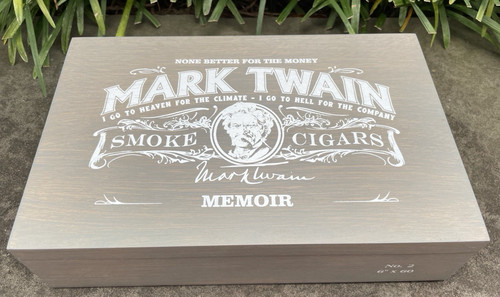 Mark Twain Memoir Empty Cigar Box, No Cigars