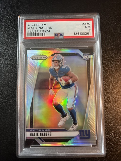 Malik Nabers 2024 Panini Prizm Silver