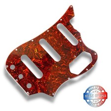 Battipenna in celluloide nitrato tartaruga/bianco 4 strati per Fender Vintera II Bass VI