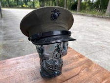 ORIGINAL USMC MARINE CORPS VISOR CAP, MARINE CORPS. WW II, COOL, TOP, SELTEN