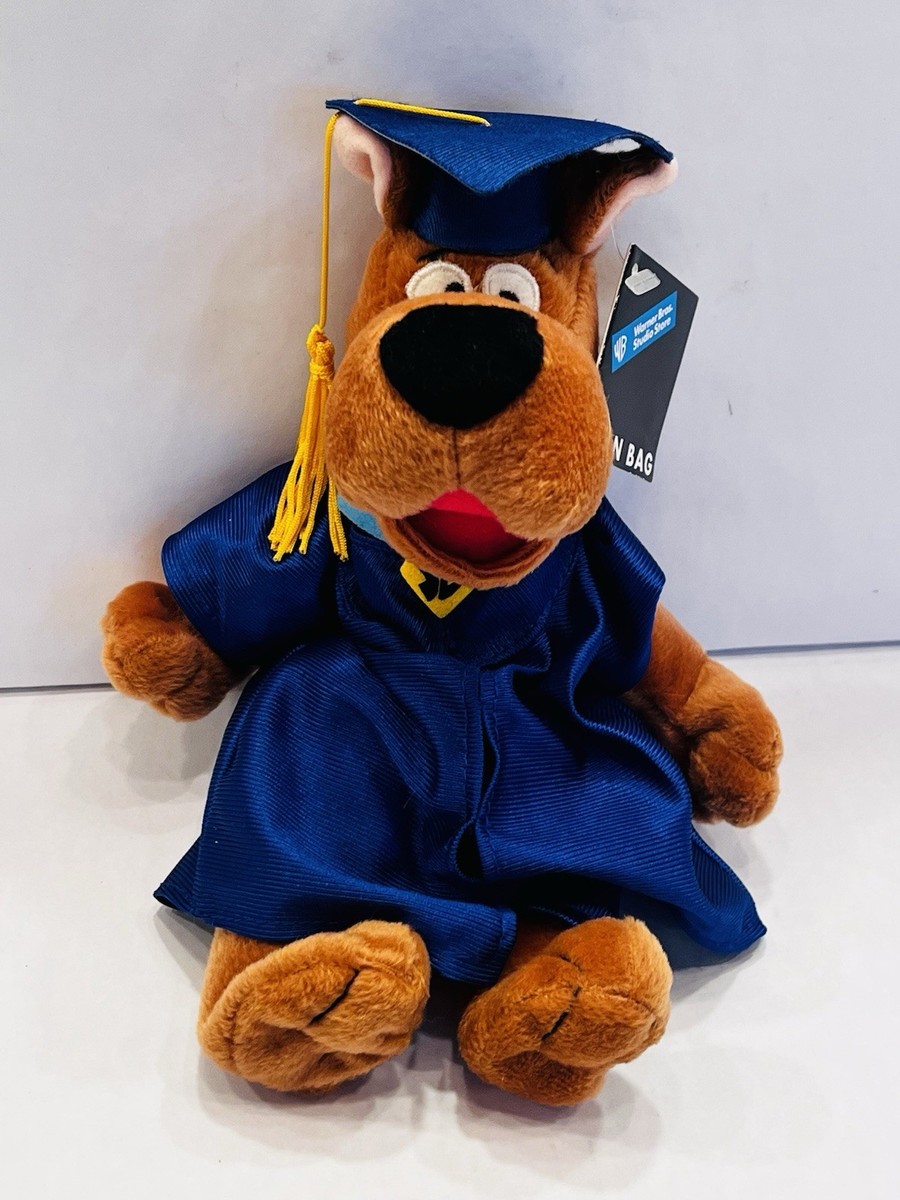 Vintage Warner Bros Scooby Doo Graduation Plush Stuffed Animal