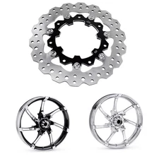 7 Holes 11.8" Floating Front Brake Rotor for Harley 09-23 Touring 6.7" Agitator