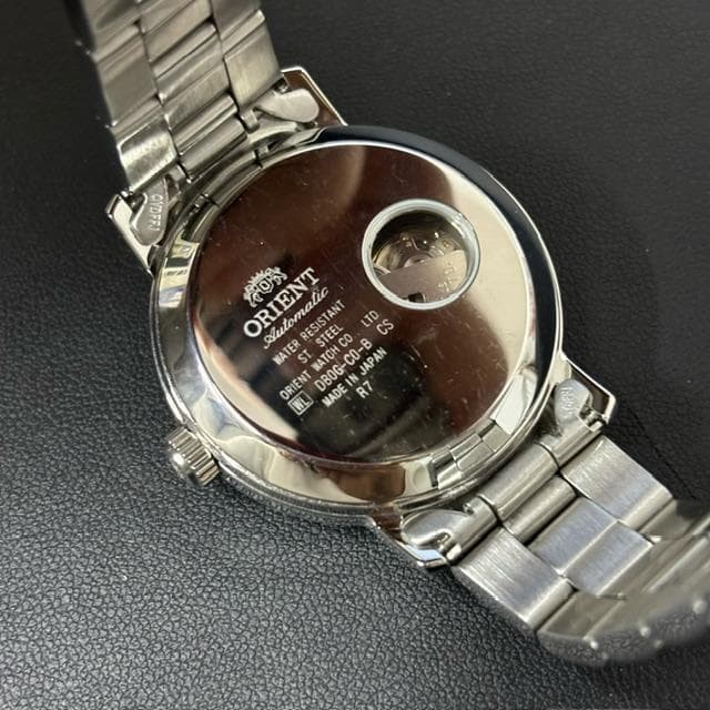 ORIENT Automatic Watch Silver Blue Dial SEMI SKEL… - image 3