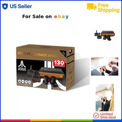 Retro Game Console Gold 130 Classic Games HDMI Plug & Play on HD TV