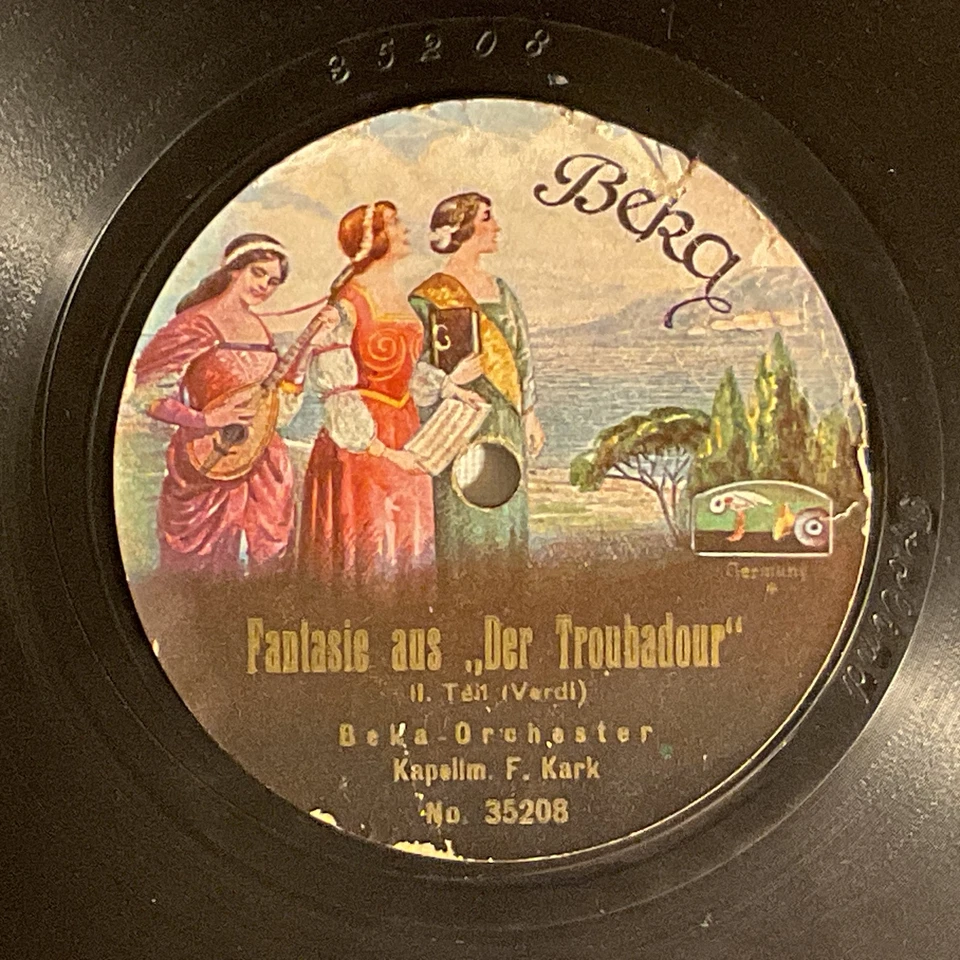 BEKA ORCHESTER Fantasie Aus Der Troubadour Germany BEKA Vintage 10" 78 RPM - Image 2 of 4