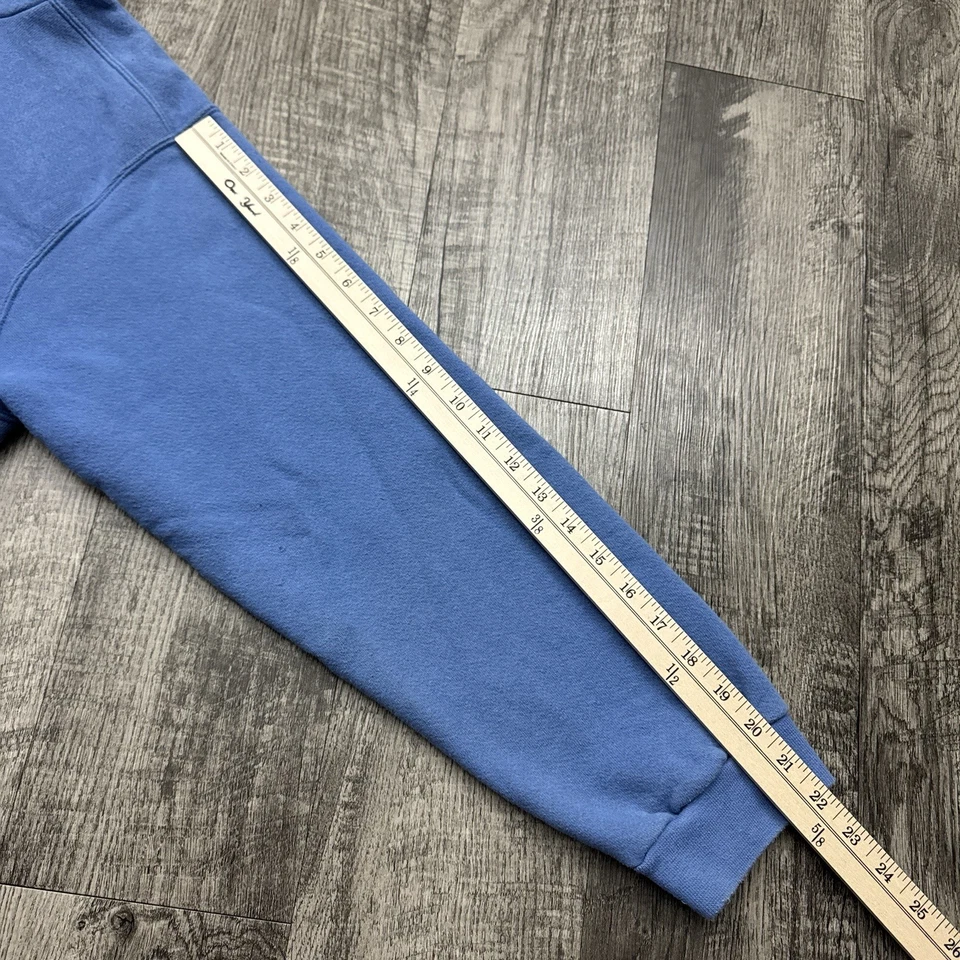 Sudadera con Capucha Nike Sky Blue Center Swoosh Años 90 De Colección Rara EE. UU. M Foto 4 de 4