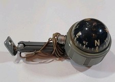 Vintage 1950s Airguide Visi-dome Auto Compass Gray Accessory Vintage 1950s Airguide Visi-dome Auto Compass Gray Accessory