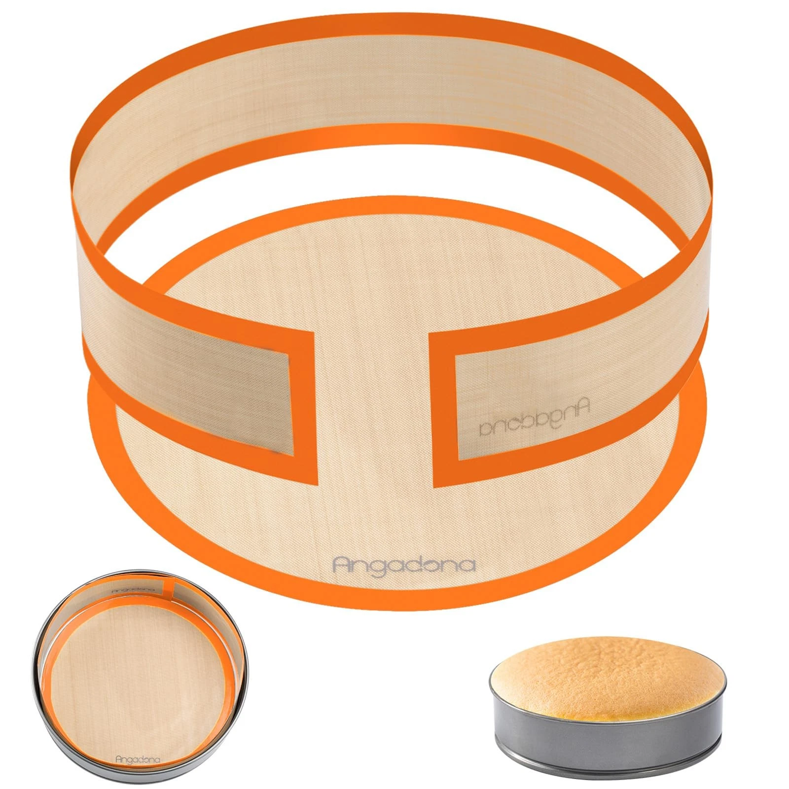 Silicone Baking Mat for Springform Pan 9 inch, Prevent cake from Sticking to ...
