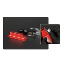 Abgewinkelte Schleifbretter Schleifwerkzeuge Metall Holz Grau Rot Schwarz