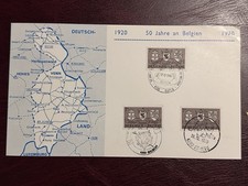 Belgium 1970 Annexation of Eupen, Malmedy and St Vith STAMP FIRST DAY CARD