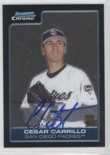 2006 Bowman Chrome Prospects Cesar Carrillo #BC233 Auto 0a1