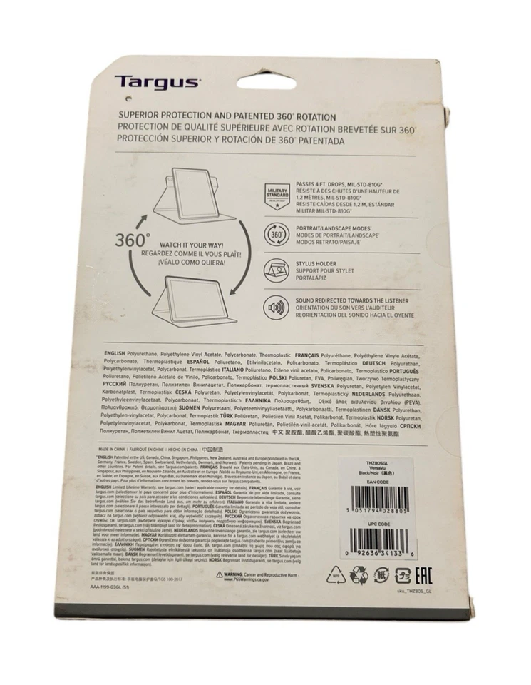 NEW Targus Click-In Case for iPad 9th 8th 7th gen 10.2-inch iPad Air 10.5-inch - Image 2 of 4