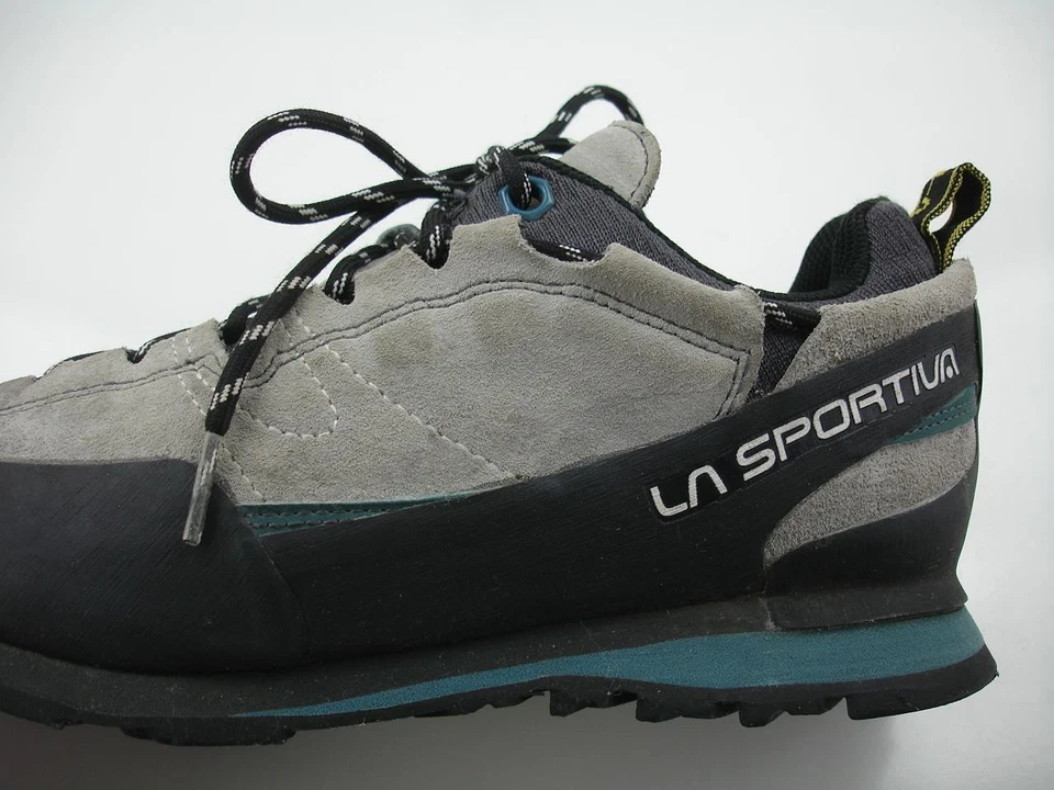 Para hombres 7 M La Sportiva Boulder X Zapatos de Aproximación Senderismo Gris Gamuza Cuero Vibram Foto 2 de 4