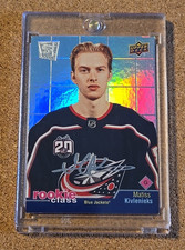 2020-21 Upper Deck Rookie Class Matiss Kivlenieks Columbus Blue Jackets RC-8