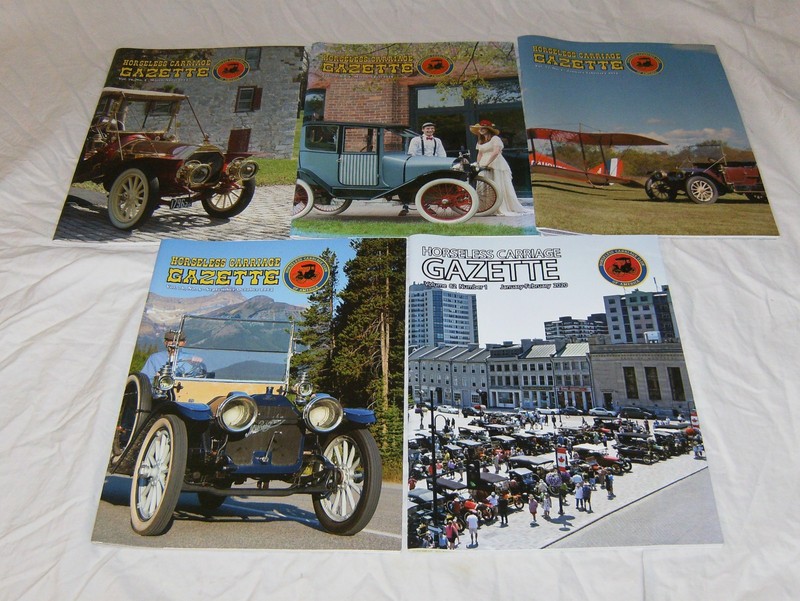 Horseless Carriage Gazette, Lot of Five, 2014,2015,2020