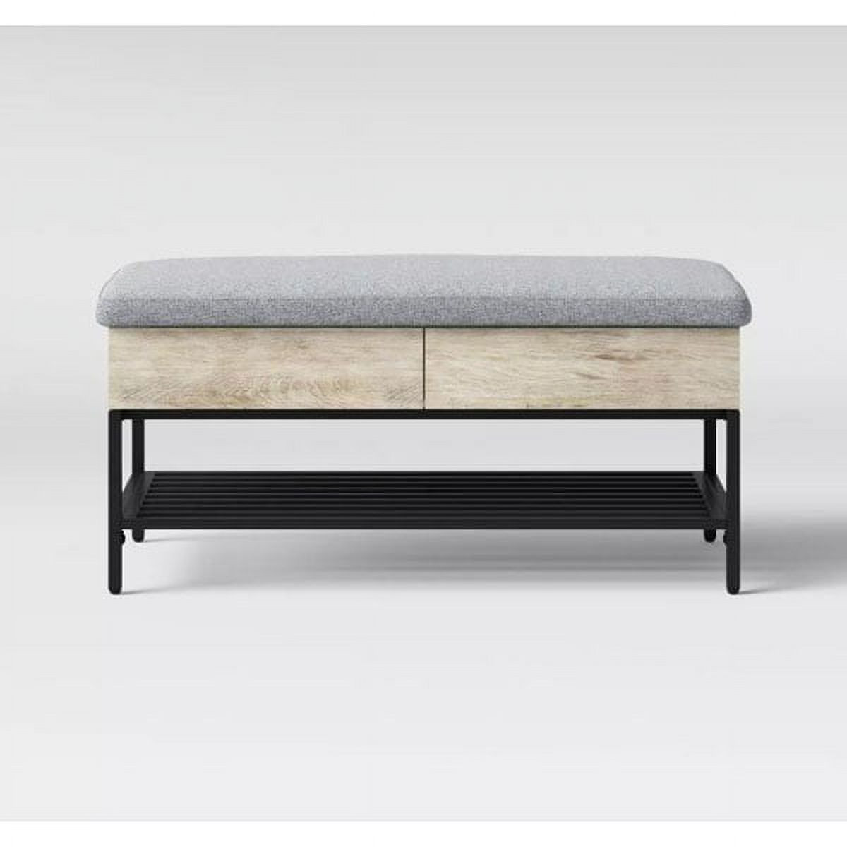 Скамья для хранения Лоринга из винтажного дуба