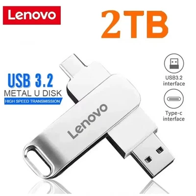 BRANDED 1TB 2TB USB 3.2 Pen Drive High Speed Transfer Metal Portable U Disk Flash