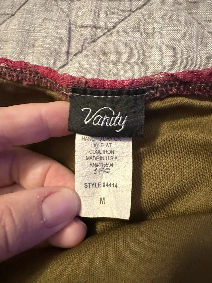 Vintage Vanity Tube Top Babydoll Textured Sequins Whimsigoth Y2K Fairy Crinkle M - Image 4 of 4