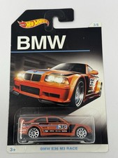 Hot Wheels 2016 Walmart Exclusive Orange BMW E36 M3 Race 3/8 A15