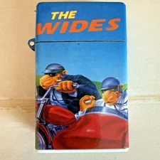 Vintage 1991 Camel Character Lighter The Wides Ride on the Wide Side Motorcycle