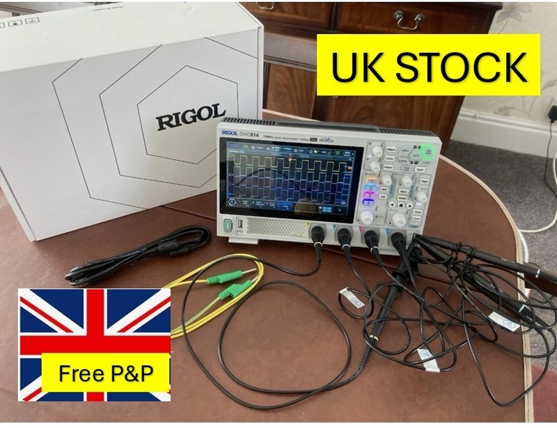 Uk Stock Rigol DHO814 Touch screen   4CH  12bit 100Mhz 1.25GSa/s oscilloscope
