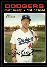 2020 Topps Heritage Matt Beaty Los Angeles Dodgers #14