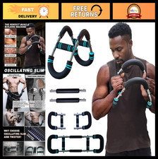 Adjustable Arm Trainer & Chest Workout Equipment - Portable Spring Resistance Fi