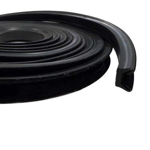 Black Flocked Double Window Channel – EPDM Rubber Trim for Glass & Vehicles