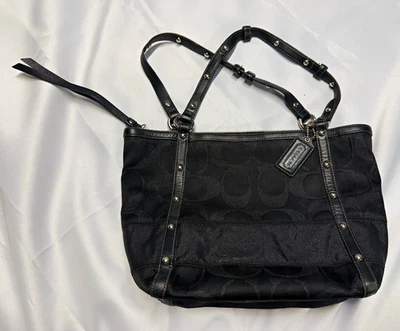 Coach Blue Signature Handbag for sale - eBay