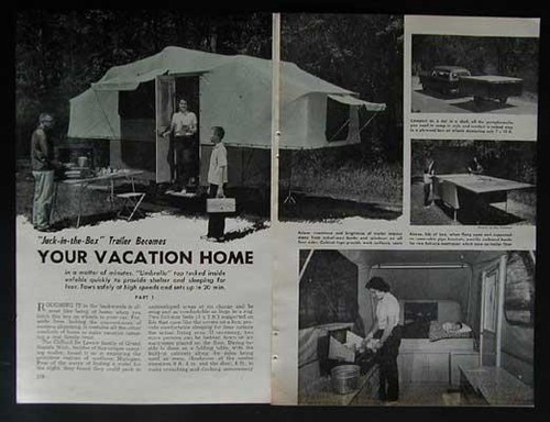 Tent Trailer Sleeps 4 HowTo Build PLANS *20 min. Set Up