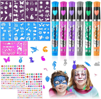 Tattoo Stifte Kinder, Glitzer Farben Marker Tatoostift, Tattoo Gelstifte Set FüR