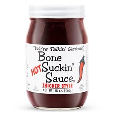 3x Bone Suckin' Sauce Hot Thicker Style BBQ Grill Sauce Cooking Kitchen New 16oz