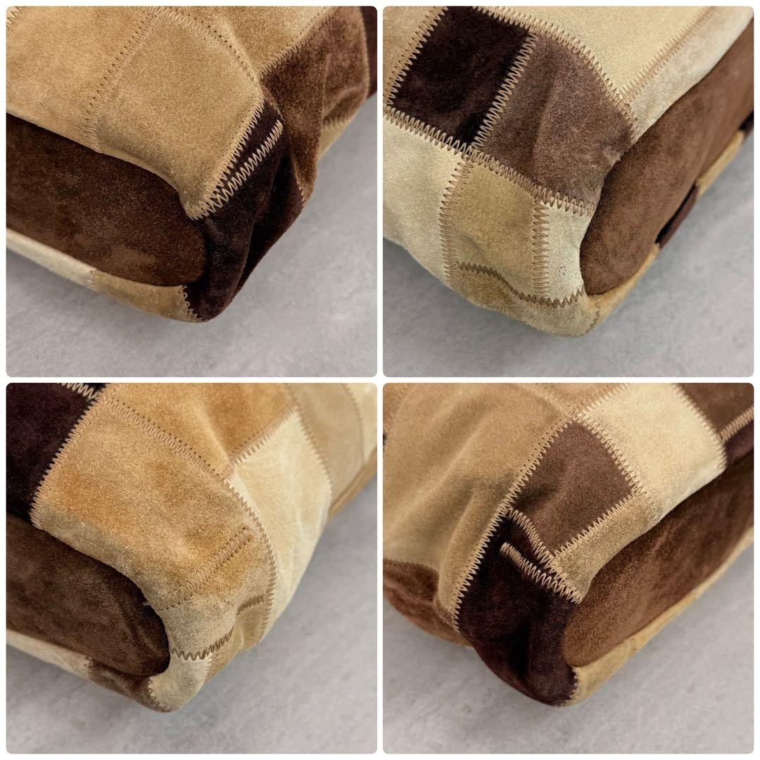 Coach One-shoulder Bag Patchwork Design Suede And… - image 15